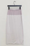 SWAYING/KNIT wool double-sided contrast slit skirt SW24SS3B30 white